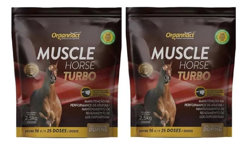 Kit 2 Unidades Muscle Horse Turbo Box2,5kg-organnact