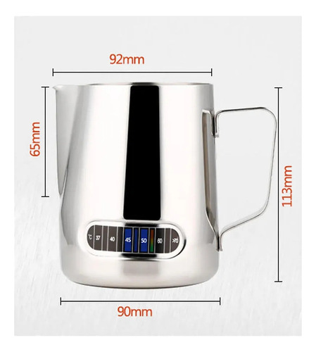 Jarra De Caf 600 Ml De Acero Inoxidable Espumar Leche Con