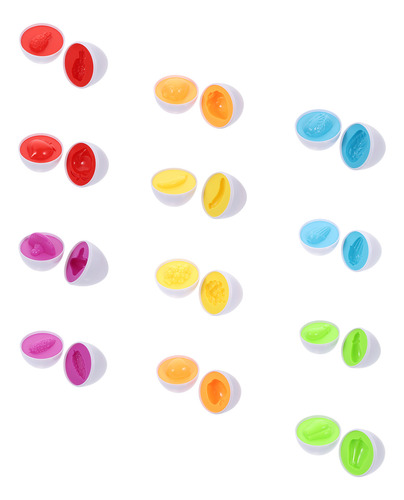 Par De Huevos Inteligentes Con Formas De Colores A Juego, 12