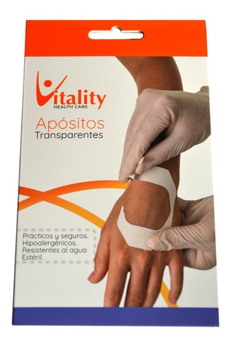 Apositos Transparentes Esteril Vitality 6x7 Cm X 3 Unidades 