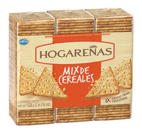Galletitas Hogareñas Mix Cereal 185 Grs Pack X 3
