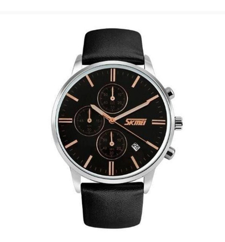 Reloj Skmei Analog 9103 para hombre - negro y plateado