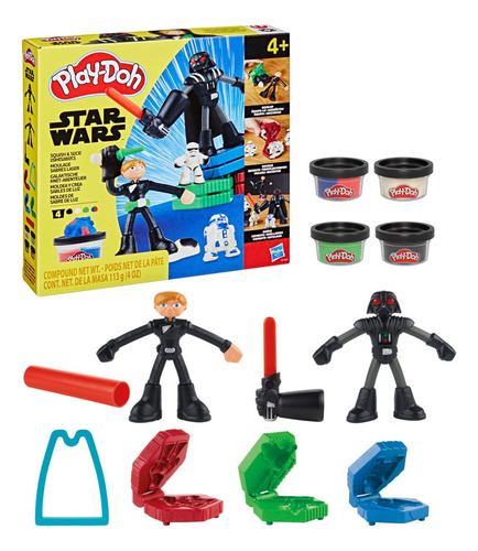 Set De Masa Moldeable Play-doh Moldea Y Crea Sables De Luz Multicolor