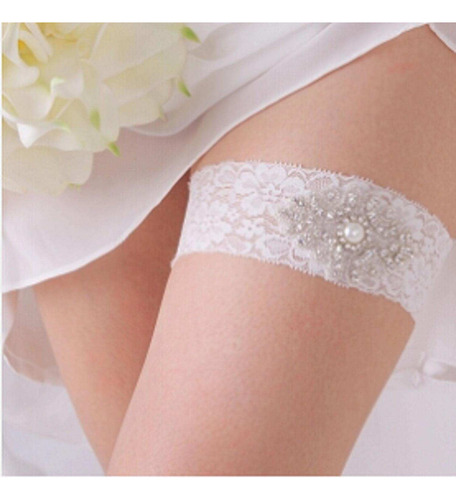 . Liga De Boda Nupcial Accesorio Novia Elástico Encaje