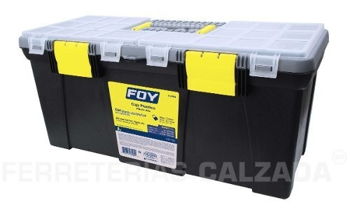 Caja de herramientas FOY 143202 de plástico 25cm x 25cm