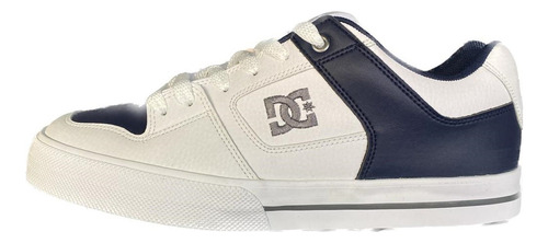 Zapatillas Dc Pure White Navy Hombre Original Envió Gratis