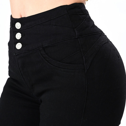 Pantalon De Mezclilla Dama Corte Colombiano Itzi Jeans E561