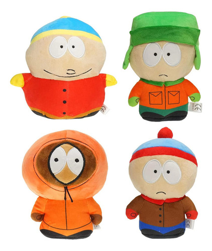 Juguete De Peluche De South North Park De 4 Piezas, Regalo D