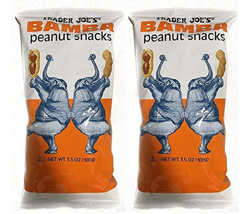 Trader Joe's Bamba Peanut Snacks, 3.53 Oz, 2 Bolsas