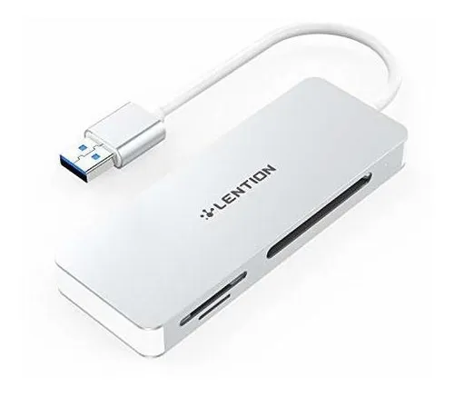Lector De Tarjetas Lention Usb 3.0 A Cf / Sd / Micro Sd, Ada