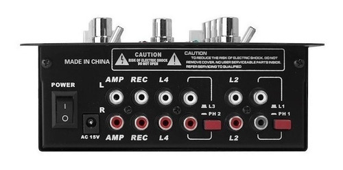 Imagen 3 de 6 de Mixer Dj Moon Mdj206 Usb 2ch Display Consola Bluetooth 18c