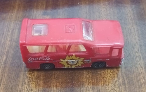 Juguete Autito A Escala Mini Bus Coca Cola Rojo (Usado)
