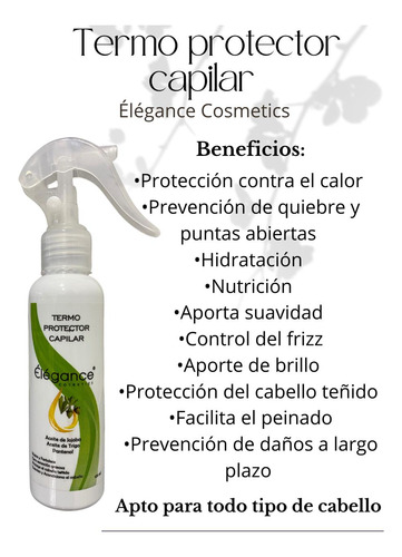 Kit Élégance Cosmetics Hidratante Bifásico + Termo Protector