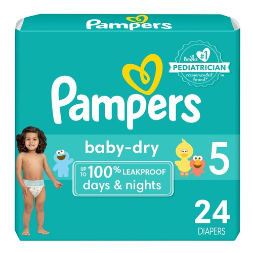 Pañales Pampers Baby-dry Et 5 - Unidad a $2229