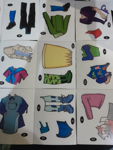 Figuritas Del Álbum Sueños De Muñecas Para Vestir. Lote X 10
