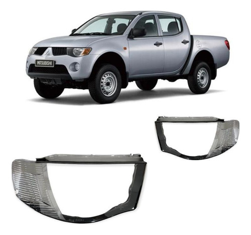 Lente Acrilico Optica Mitsubishi L200 Triton 08 09 10 11 12 