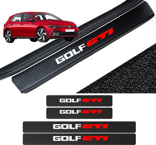 Sticker Protección De Estribos Puertas Volkswagen Golf Gti