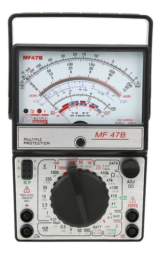 Multímetro Ac & Dc Mf47b Pantalla Digital Multifuncional