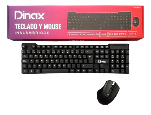 Teclado Y Mouse Inalambrico Combo Dxtecmou26 Home Office