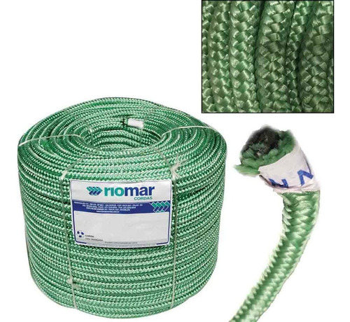 Kit C/ 15kg Corda Seda Verde 12 Mm 12m/kg - M. Reis