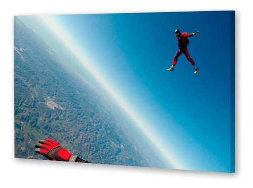 Cuadro 50x75cm Skydiving Deporte Extremo Vuelo Razo M3