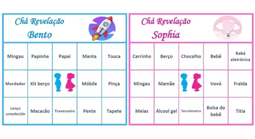 104 Cartelas Bingo Chá De Bebê Tema Menino Chuva De Amor Pdf