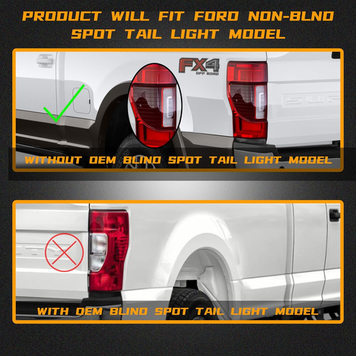 Luz Trasera Derecha Para Ford F250/f350 Super Duty 2020-2022