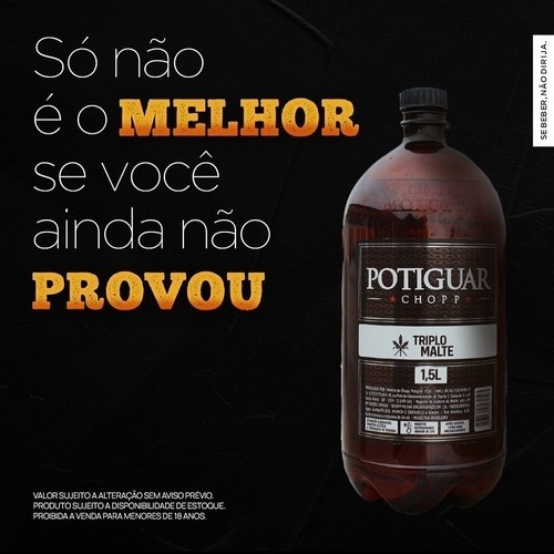 Kit 3 Chopp Potiguar 1,5 Litros Triplo Malte
