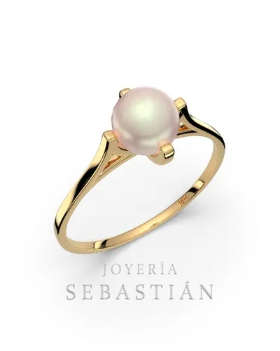 Anillo De Oro Con Perla Cultivada MercadoLibre