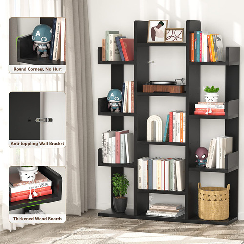 Aheaplus Librería Estantería En Forma De Árbol Con 13