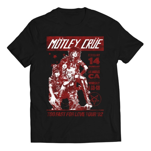 Camiseta Motley Crue Oficial Too Fast For 82 Rock Activity
