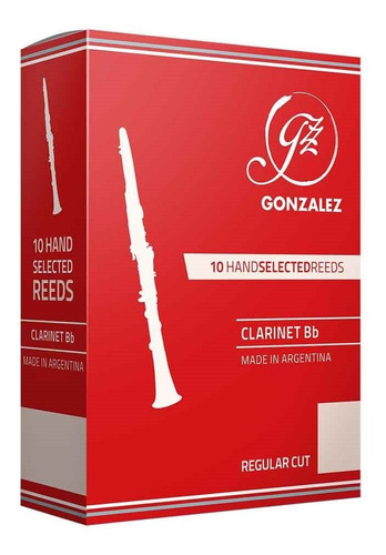 Cañas Clarinete Bb Gonzalez Rc Caja 10 Unidades Medidas