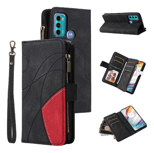 Funda Para Motorola Moto G60 Con Ranura Para Tarjeta De Dos