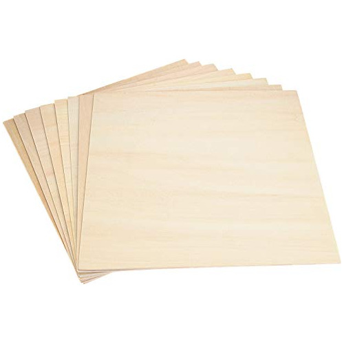 Juego De 12 Hojas De Madera Balsa De 12 X 12 X 1/8 PuLG...