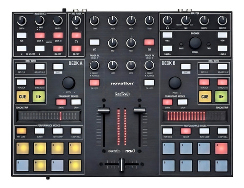 Novation Twitch Superficie De Control Para Dj Usb Con Serato Color Negro