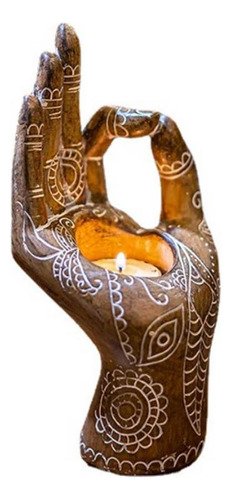Mudra Con Forma De Vela De Mesa Con Soporte De Buda, 1 Pieza