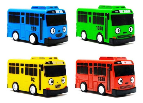 Juguetes De Minibús Tayo Para Niños De 4 Piezas