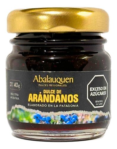 Dulce Artesanal Arándanos 40g Souvenir Desayuno Abalauquen