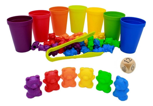 Juguete Educativo Con Forma De Vaso Apilable A Juego De Colo