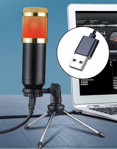 Imagen 4 de 10 de Micrófono Condenser Elefir F800 Rgb Usb Profesional Premium