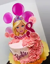 Comprar Topper Barbie Adorno Torta  Imprimible Digital Personalizado