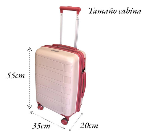 Valija Cabina Carry On Rigida Medidas Reglamentarias Mossi Vison Marbella