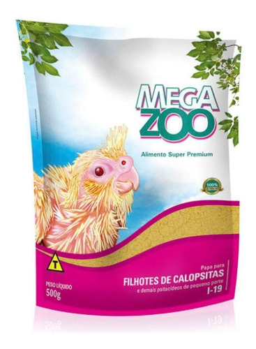 Papa Filhotes De Calopsitas I19 500g Megazoo Papinha