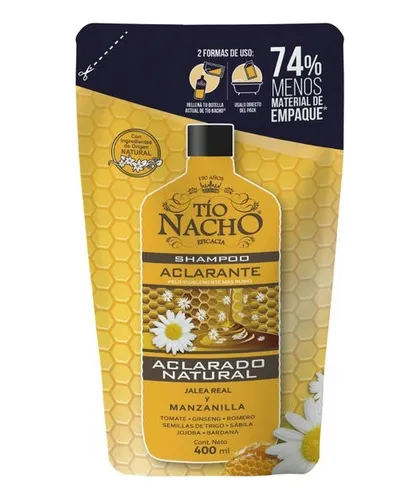Tío Nacho Doypack Shampoo Aclarante 400 Ml