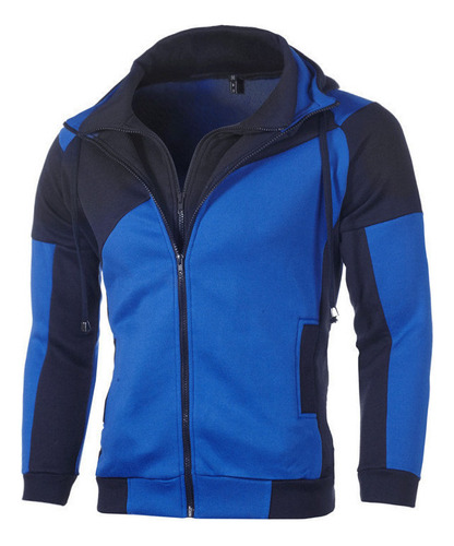 Sudadera Hombre Capucha Gorro Forro Polar Con Cremallera