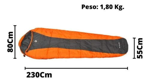 Bolsa De Dormir Sarcófago Pro -15 Grados Camping Kushiro