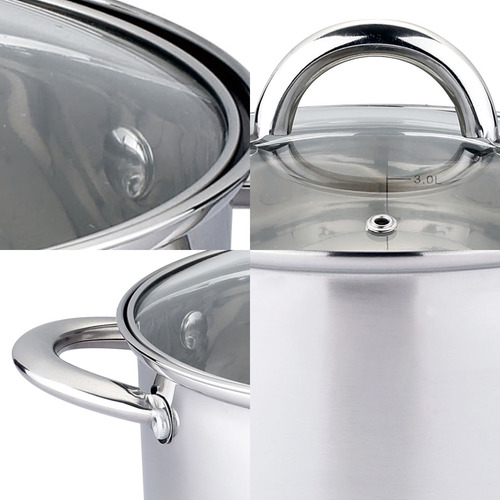 Olla De Acero Inoxidable 16 Cm 1,9 Lts