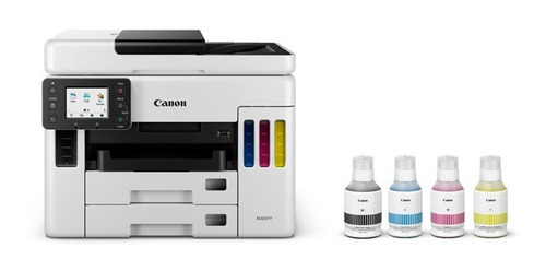 Impresora a color multifunción Canon Maxify GX7010 con wifi blanca