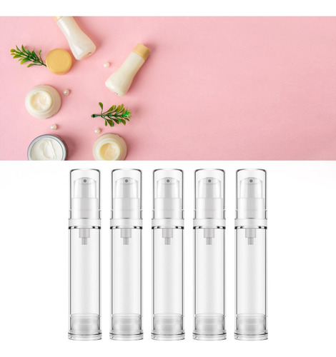 5 Piezas Presione Bottles De Bomba Dispensadores De 10 Ml