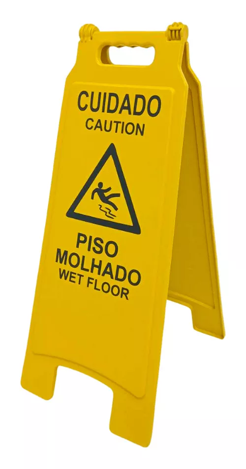 Segunda imagem para pesquisa de placa sinalizacao cuidado piso molhado
